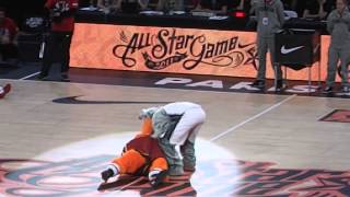 Burnie vs Sly Fox NBA mascots dance battle [upl. by Christabel]