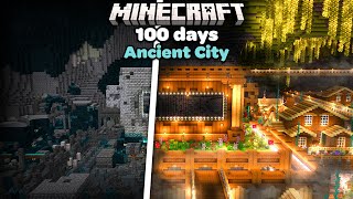 I Transformed an Ancient City Village in a Minecraft Makeover 100Days [upl. by Nador]