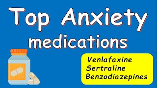 Top AntiAnxiety medications Duloxetine Benzodiazepines Buspirone [upl. by Akinnej595]