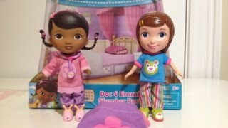 Doc McStuffins and Emmie Slumber Party with Dottie Playset Review [upl. by Rem]