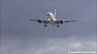 Meridiana Fly B767304ER  Early Landing  Naples Capodichino LIRN RWY 24 [upl. by Crispin]