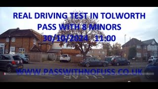 REAL DRIVING TEST ROUTE IN TOLWORTH 12 [upl. by Sarazen]