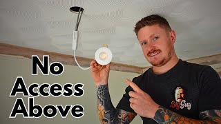 How to Install Downlights With No Access Above  It is Possible [upl. by Price]