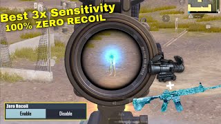 3x✅ Scope Sensitivity Settings Pubg Mobile gyroscope 3x Zero Recoil Sensitivity  Best 3x Settings [upl. by Eirtemed]