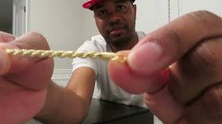 VERMEIL ROPE CHAIN HARLEM BLING REVIEW [upl. by Lower]