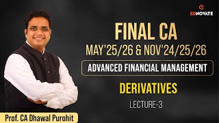 CA Final  MN2526  AFM  Derivatives  L3  ProfDhawal Purohit [upl. by Evy]