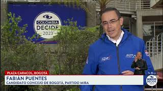 Entrevista en Plaza Caracol ColombiaDecide2023 [upl. by Annav431]