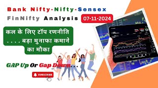 Nifty Prediction and Bank Nifty Analysis for Tuesday  7th November 24  Bank Nifty Tomorrow [upl. by Bertold]