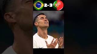 Brazil🇧🇷 VS Portugal 🇵🇹 FOOTBALL ABIRfootball ronaldo [upl. by Asreht634]