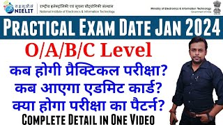 Practical Exam Date Jan 2024 । Practical Admit Card । O Level । Practical Paper 2024 । Nielit Update [upl. by Pacheco]