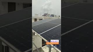 Hardik Rooftop Solar  RoofTop Solar System Installed  Waaree Bifacial Solar Module  Rajkot [upl. by Ekal]