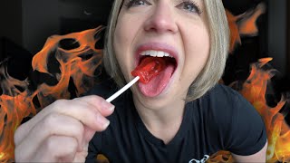 THE WORLDS SPICIEST LOLLIPOP  TOE OF SATAN CHALLENGE [upl. by Ogaitnas938]