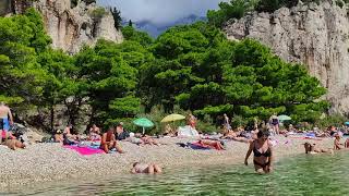 Nugal Beach on the Makarska riviera in Croatia [upl. by Alphonsa478]