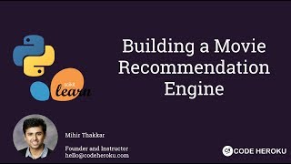 Building a Movie Recommendation Engine  Machine Learning Projects [upl. by Akcir]