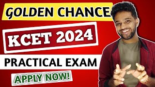 GOLDEN CHANCE  WRITE KCET PRACTICAL EXAM 2024 TO GET AGRICULTURE QUOTA  KCET APPLICATION FORM 2024 [upl. by Cassi]