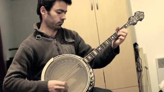 Irish tunes on tenor banjo Kimmels Jig [upl. by Leizahaj]