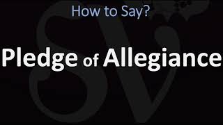 How to Pronounce Pledge of Allegiance CORRECTLY [upl. by Ferrel]