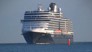 Cruise Ship Eurodam entering Port of Rostock [upl. by Jeffcott]