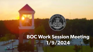 BOC Work Session Meeting  1092024 [upl. by Attenyt]