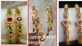 copper based Gold Jewellery  EMI Facility  Free shipping  Gold bangles  Jyothivlogs [upl. by Fesuy]