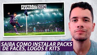 COMO INSTALAR FACES KITS E LOGOS NO FM 2024 [upl. by Donia]