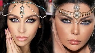 Haifa Wehbe Arabic Inspired Makeup Tutorial [upl. by Damal]