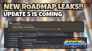 NEW ATHENYXS REALM UPDATE 5 ROADMAP LEAKS  Anime Defenders [upl. by Rorrys959]