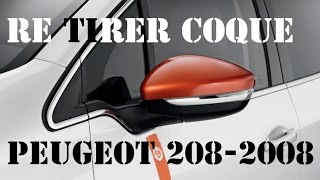 Changer coques de rétroviseur peugeot 2082008 [upl. by Dnamra]