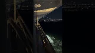 Approaching VerrazzanoNarrows Bridge on NCL Getaway 02062024 [upl. by Damian]