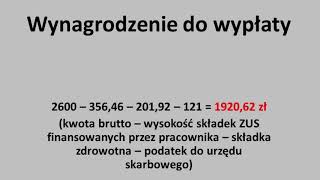 Obliczanie wynagrodzenia pracownika 2020 [upl. by Pero]