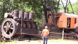 Moving the 22 Ton Fairbanks Morse 32E Diesel Engine [upl. by Elreath]