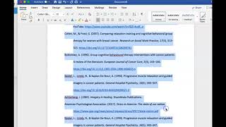 APA References Page How to format in Hanging Indent and Alphabetize II Works cited II Bibliography [upl. by Femi632]