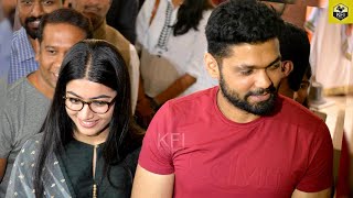 Rakshit Shetty Rashmika Mandanna Together At Avane Srimannarayana Movie Muhurtha  KirikParty Film [upl. by Akela]