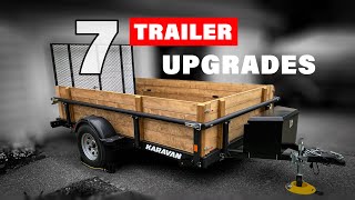 7 Must Have Utility Trailer Modifications  DIY Trailer Sides and MORE [upl. by Ahsiuq]