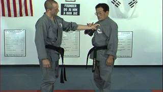 Hapkido Center Chest Grab Techniques 1 Thru 5 Ji Han Jae [upl. by Happ]