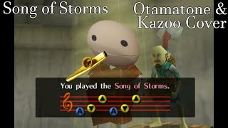 Song of Storms  Otamatone amp Kazoo Cover  Zelda Ocarina of Time shorts [upl. by Iz]