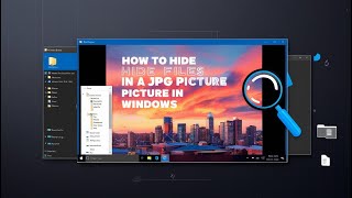 How To Hide Files Inside a JPG in Windows🤫📷 [upl. by Maer]