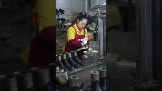 Production of Rubber Boots in Our Factory boots rubberboots manufacturing viralshorts [upl. by Birmingham792]