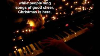 Carol of the bells on piano  Lyrics [upl. by Siekram]