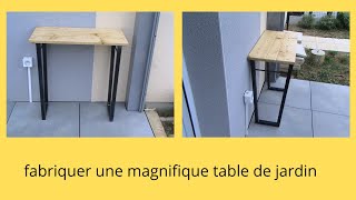 Petite table de jardin [upl. by Idrahs]