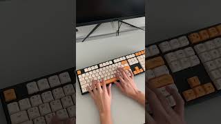 gateron milky yellow pro switch sound test [upl. by Lundquist165]