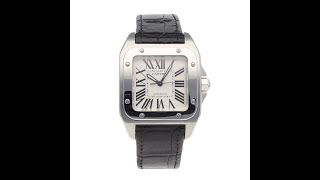 Cartier Santos 100 Pre Owned Watch Ref 2878 [upl. by Yerffej]