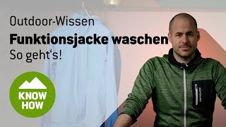 Funktionsjacke waschen So gehts [upl. by Luap]