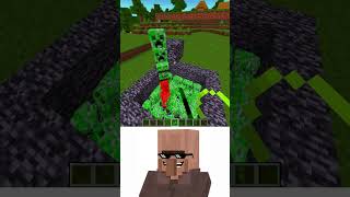 Minecraft 1000 Creeper vs TNT Cannon🔥vs Oi oi oi villager reaction minecraft memes shorts [upl. by Stander]