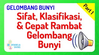 Gelombang Bunyi Fisika Kelas 11 • Part 1 Sifat Klasifikasi dan Cepat Rambat Gelombang Bunyi [upl. by Ettevol]