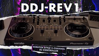 DDJREV1 Official walkthrough Pioneer DJ Scratch style 2channel DJ controller [upl. by Ermin]