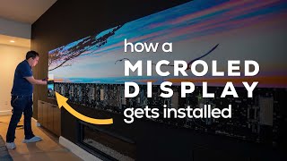 How a MicroLED Gets Installed An Overview of This UltraWide 329 Video Wall [upl. by Shiekh]