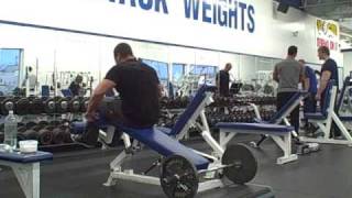 Killer Tricep Exercise  Decline Bench Tricep Extensions [upl. by Alamaj]