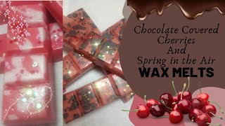 How to make Wax Melt Snap Bars Chocolate Covered Cherries and Magic in the Air [upl. by Nabru]