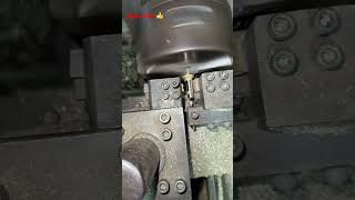 Brass Spindle Scouring Process on a Lathe Machine  howto  industry work  shorts ytshorts [upl. by Rosario]